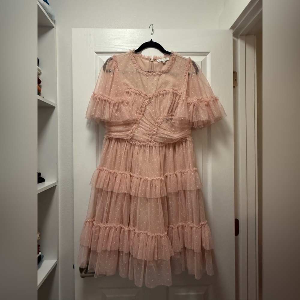Ivy City Co Whimsical Pink Dress Short